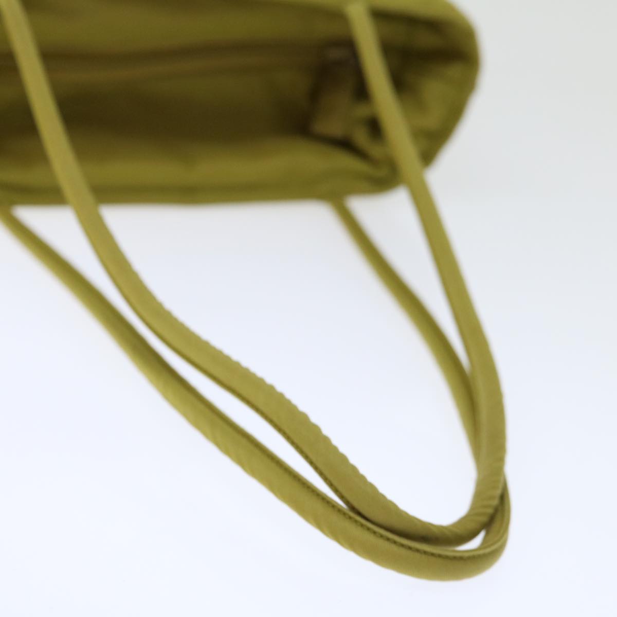 PRADA Hand Bag Nylon Khaki Auth 71098