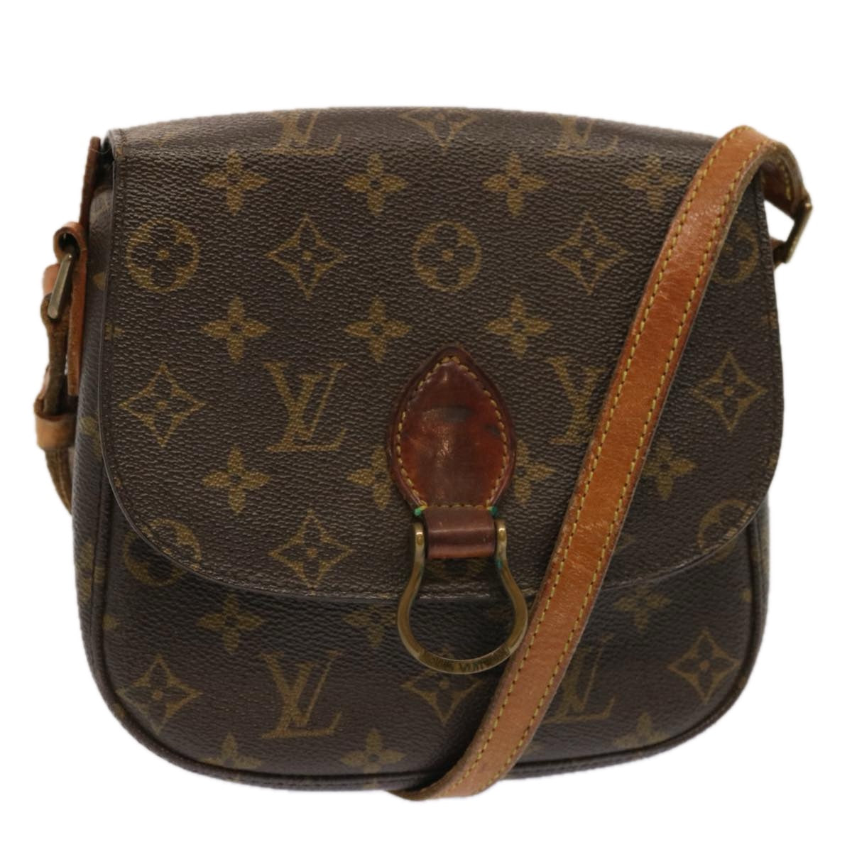 LOUIS VUITTON Monogram Saint Cloud MM Shoulder Bag M51243 LV Auth 71157