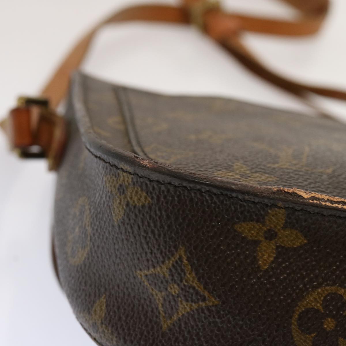 LOUIS VUITTON Monogram Saint Cloud MM Shoulder Bag M51243 LV Auth 71157