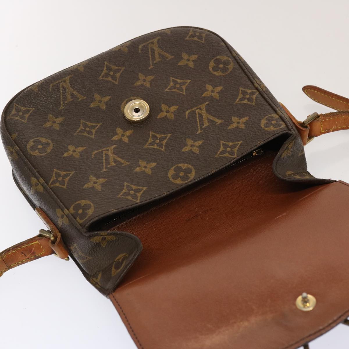 LOUIS VUITTON Monogram Saint Cloud MM Shoulder Bag M51243 LV Auth 71157