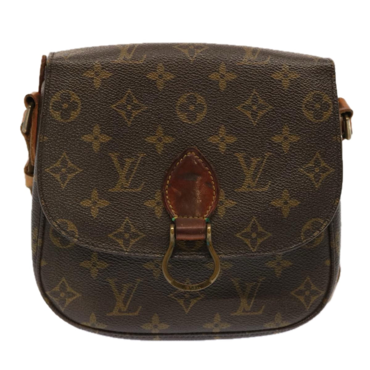 LOUIS VUITTON Monogram Saint Cloud MM Shoulder Bag M51243 LV Auth 71157