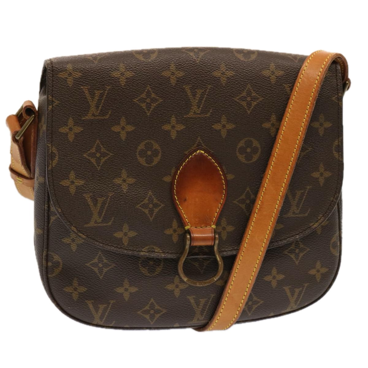 LOUIS VUITTON Monogram Saint Cloud GM Shoulder Bag M51242 LV Auth 71158