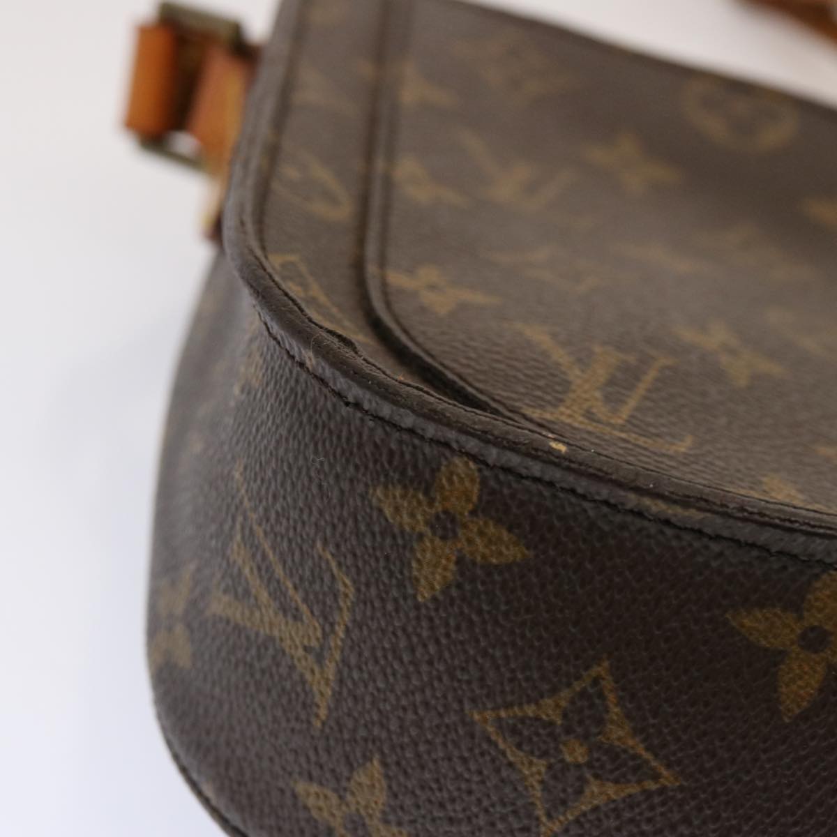 LOUIS VUITTON Monogram Saint Cloud GM Shoulder Bag M51242 LV Auth 71158