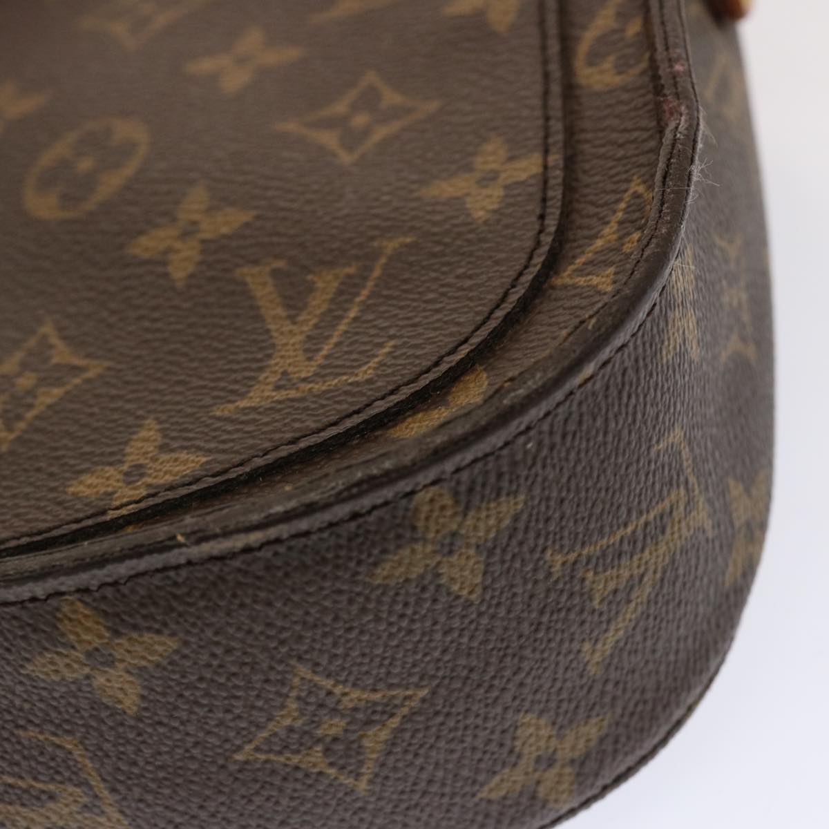 LOUIS VUITTON Monogram Saint Cloud GM Shoulder Bag M51242 LV Auth 71158