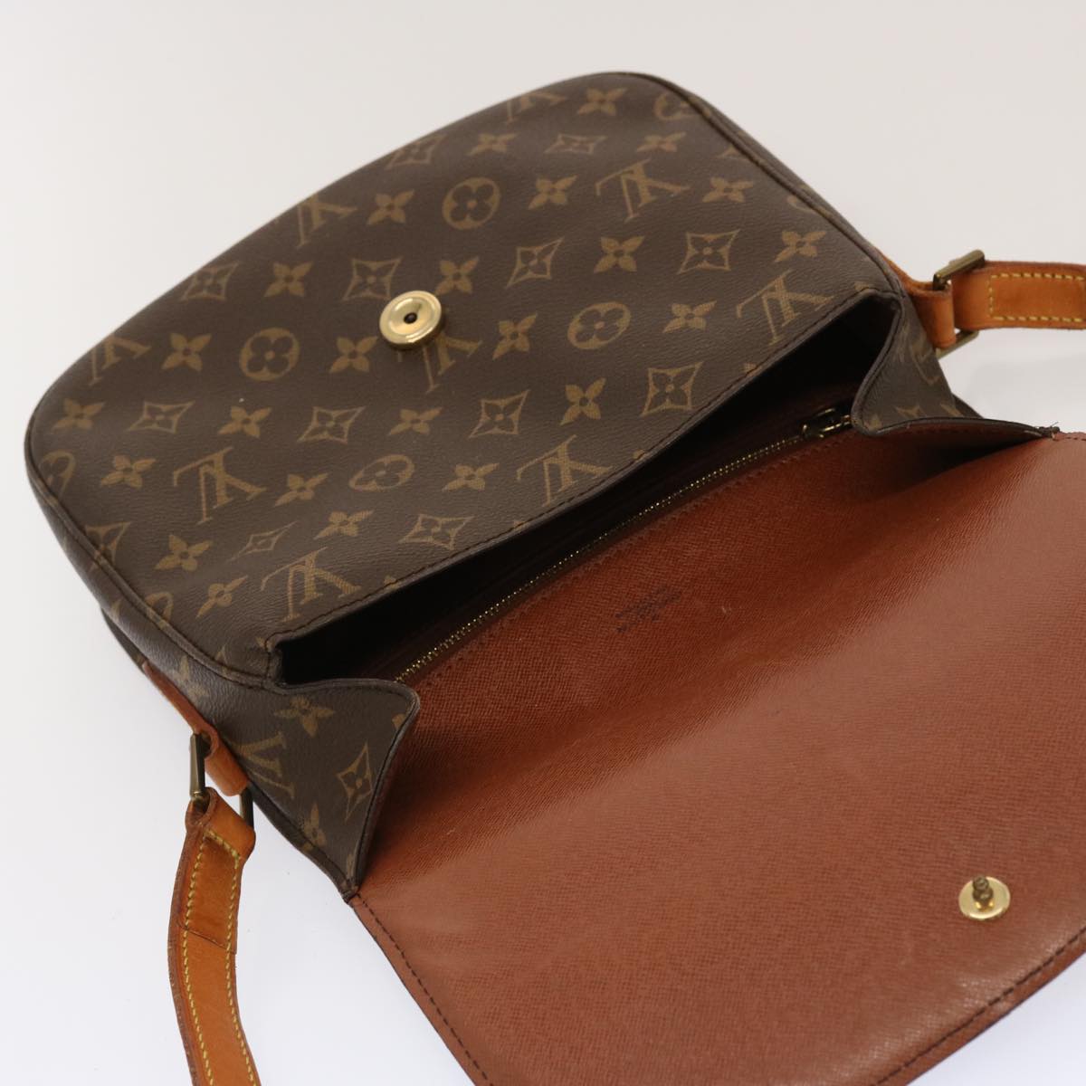 LOUIS VUITTON Monogram Saint Cloud GM Shoulder Bag M51242 LV Auth 71158