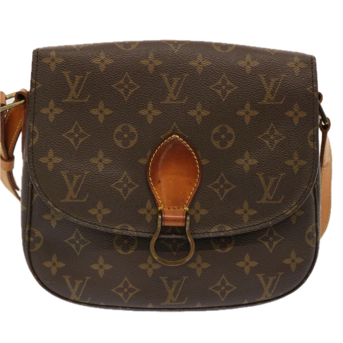 LOUIS VUITTON Monogram Saint Cloud GM Shoulder Bag M51242 LV Auth 71158