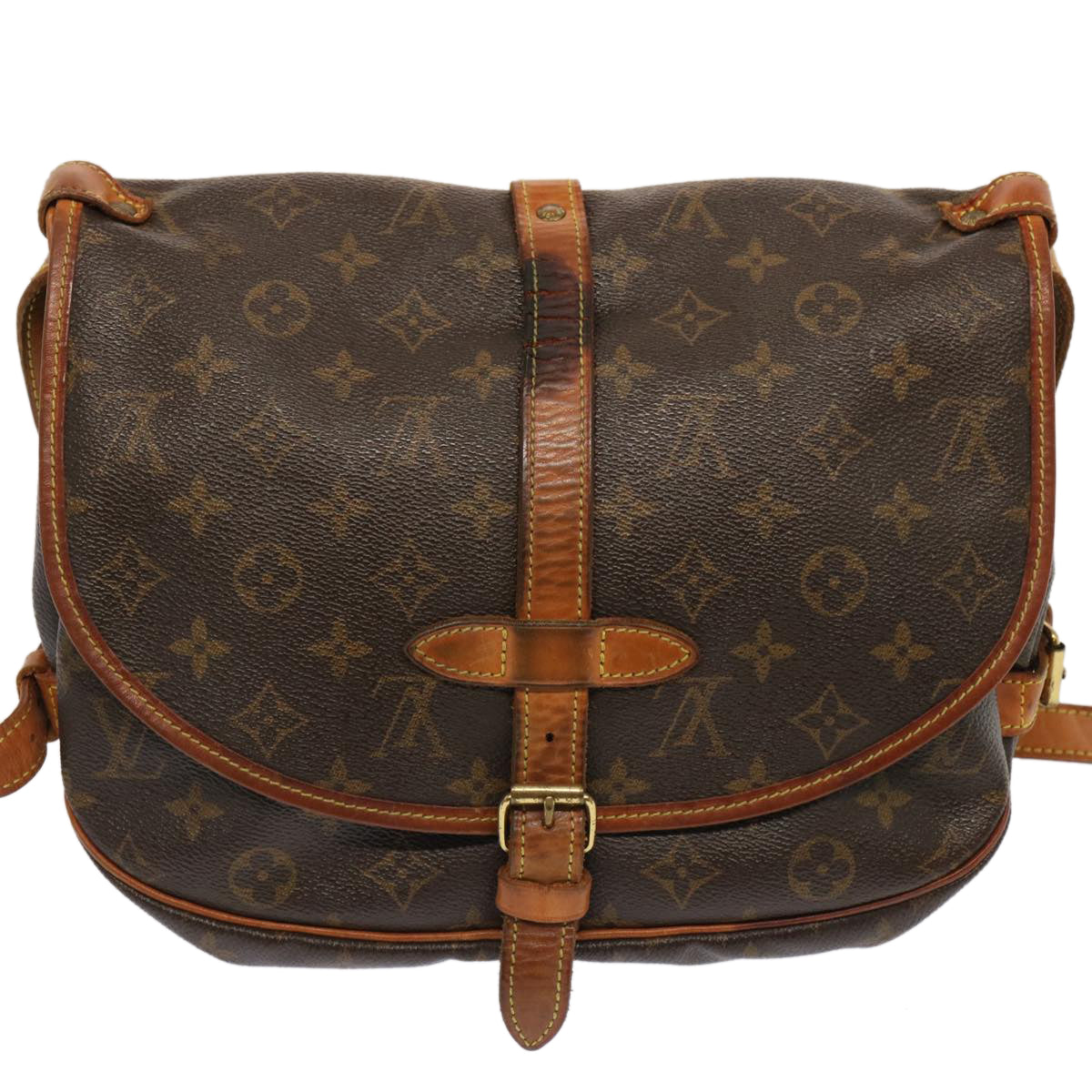 LOUIS VUITTON Monogram Saumur 30 Shoulder Bag M42256 LV Auth 71176 - 0