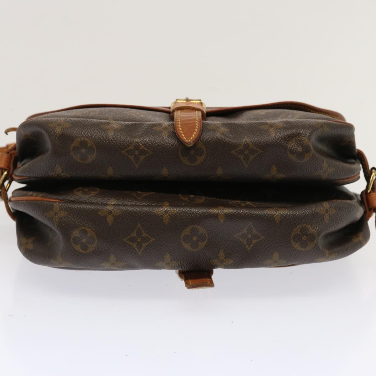 LOUIS VUITTON Monogram Saumur 30 Shoulder Bag M42256 LV Auth 71176