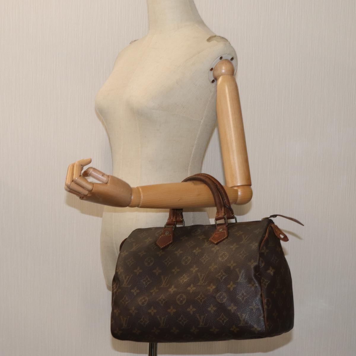 LOUIS VUITTON Monogram Speedy 30 Hand Bag M41526 LV Auth 71195