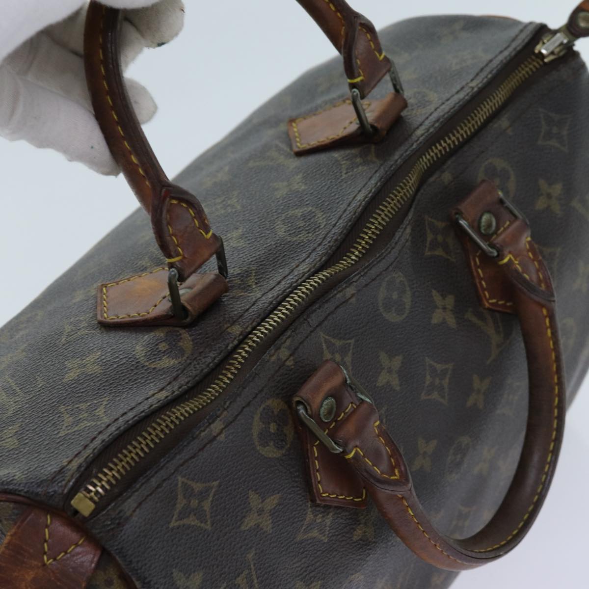 LOUIS VUITTON Monogram Speedy 30 Hand Bag M41526 LV Auth 71195