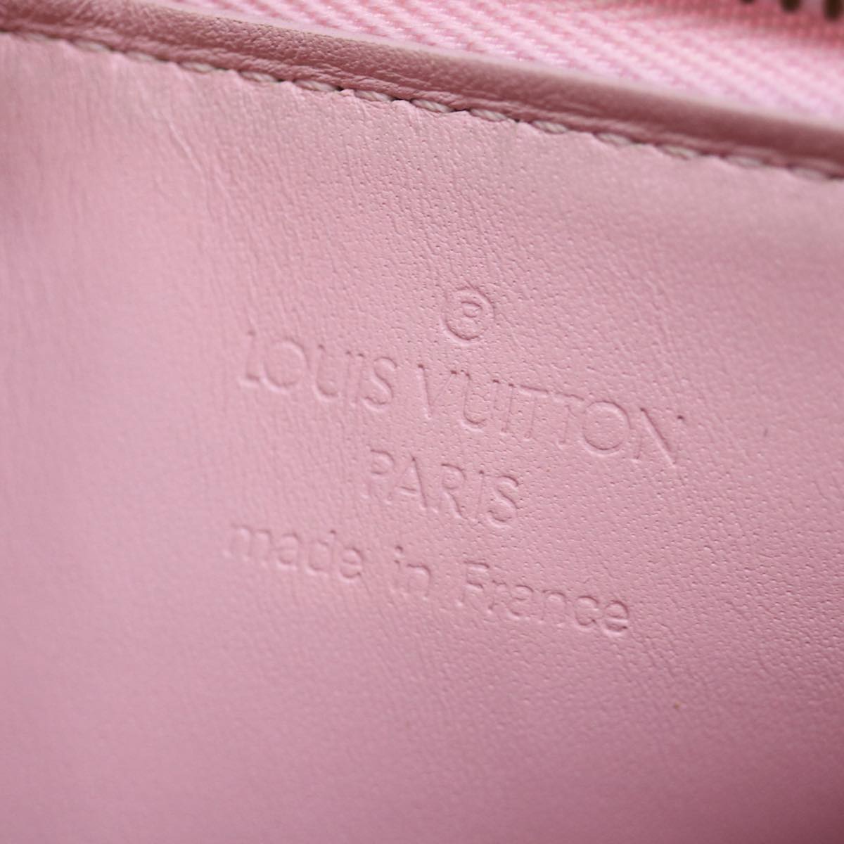 LOUIS VUITTON Vernis Lexington Pouch Marshmallow Pink M91057 LV Auth 71207