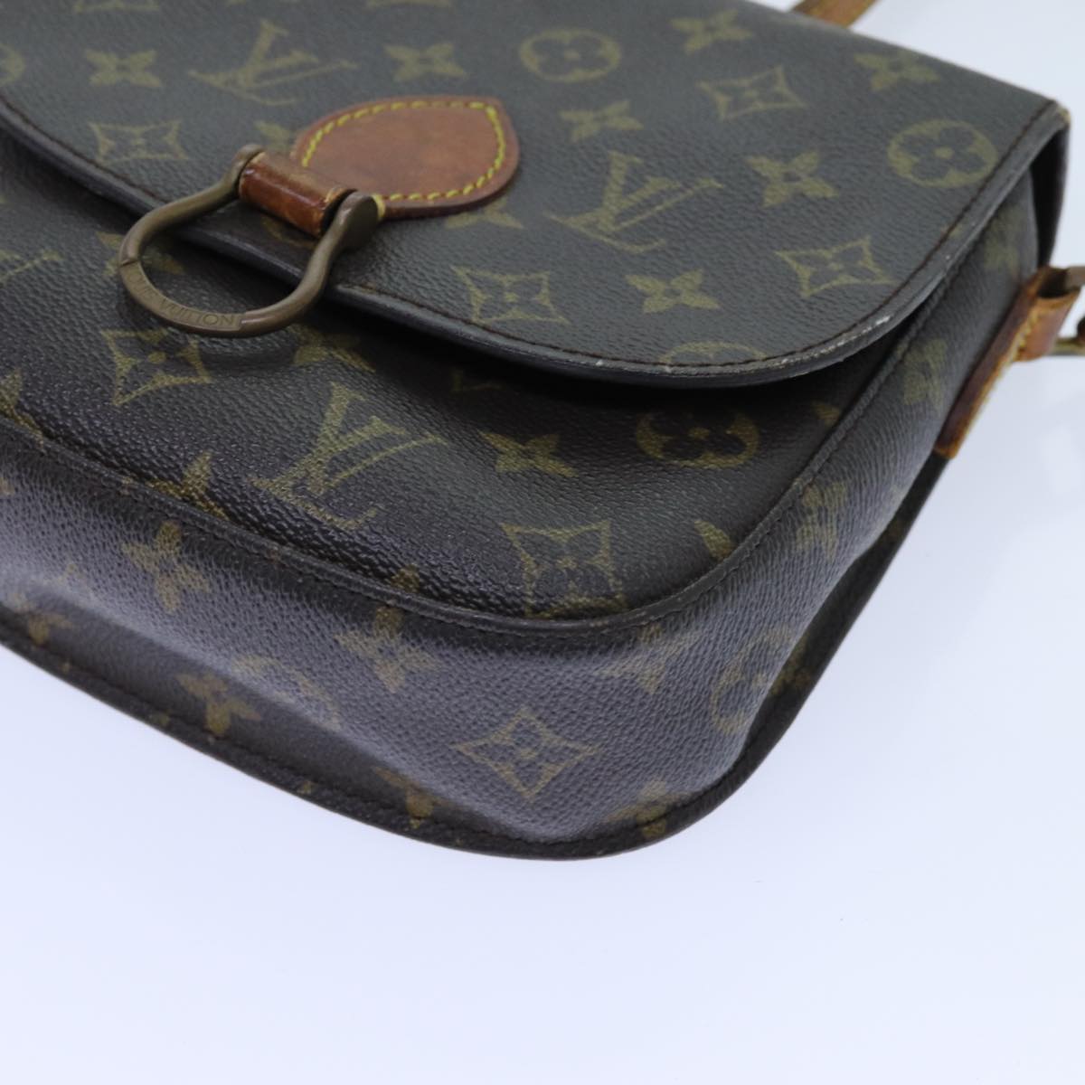 LOUIS VUITTON Monogram Saint Cloud MM Shoulder Bag M51243 LV Auth 71218