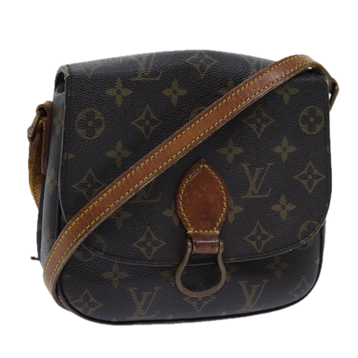 LOUIS VUITTON Monogram Saint Cloud MM Shoulder Bag M51243 LV Auth 71218