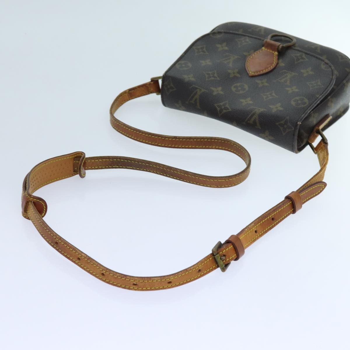 LOUIS VUITTON Monogram Saint Cloud MM Shoulder Bag M51243 LV Auth 71218