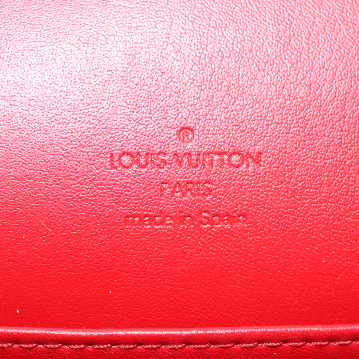 LOUIS VUITTON Monogram Vernis Thompson Street Bag Red M91094 LV Auth 71222