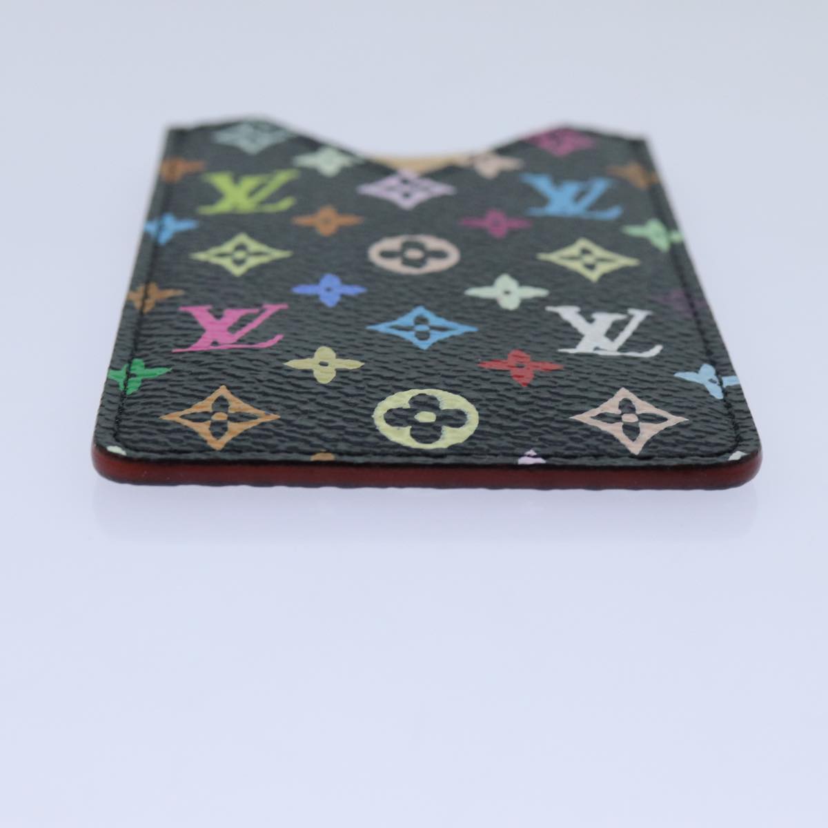 LOUIS VUITTON Monogram Multicolor Etui Mirror Black M92650 LV Auth 71234