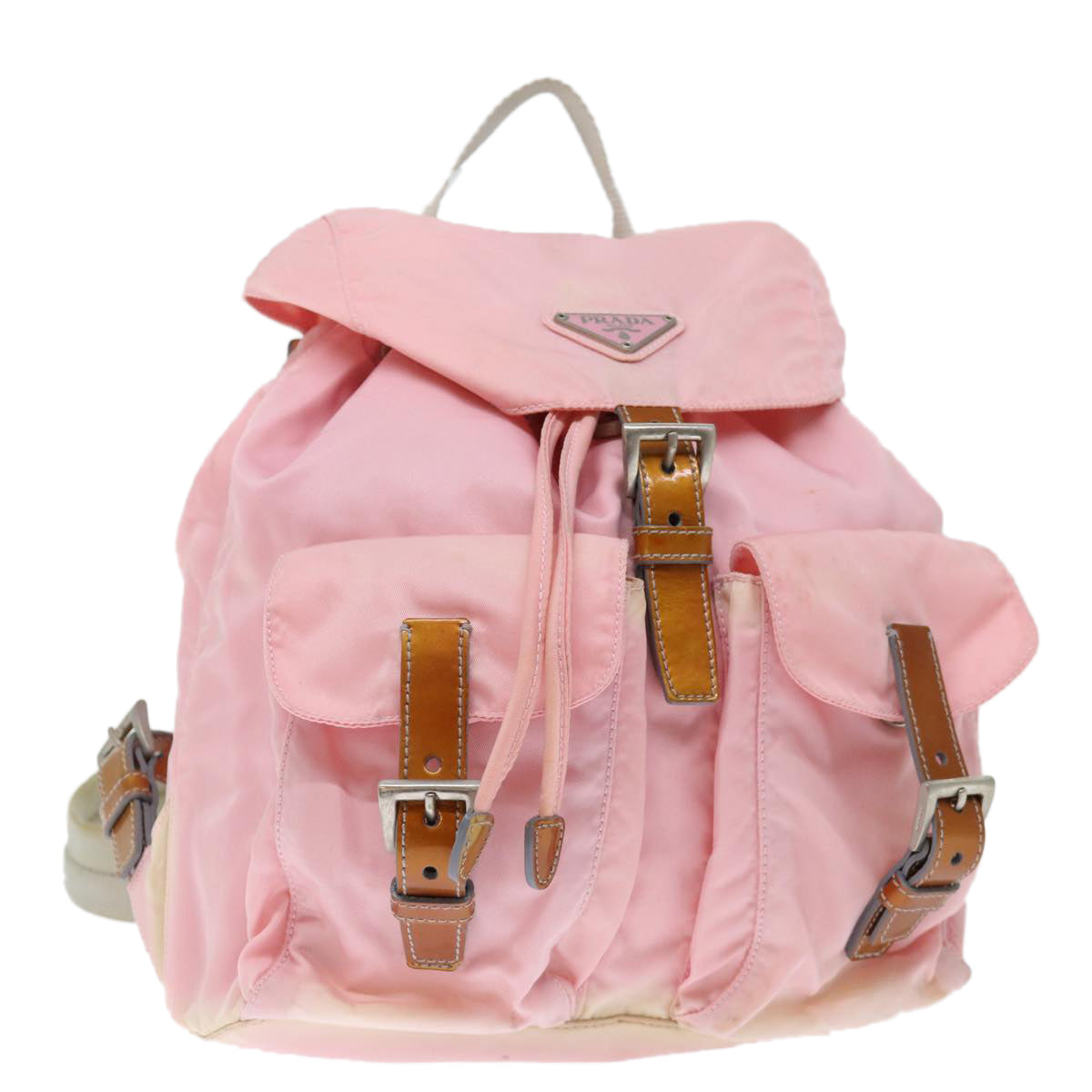 PRADA Backpack Nylon Pink Auth 71294