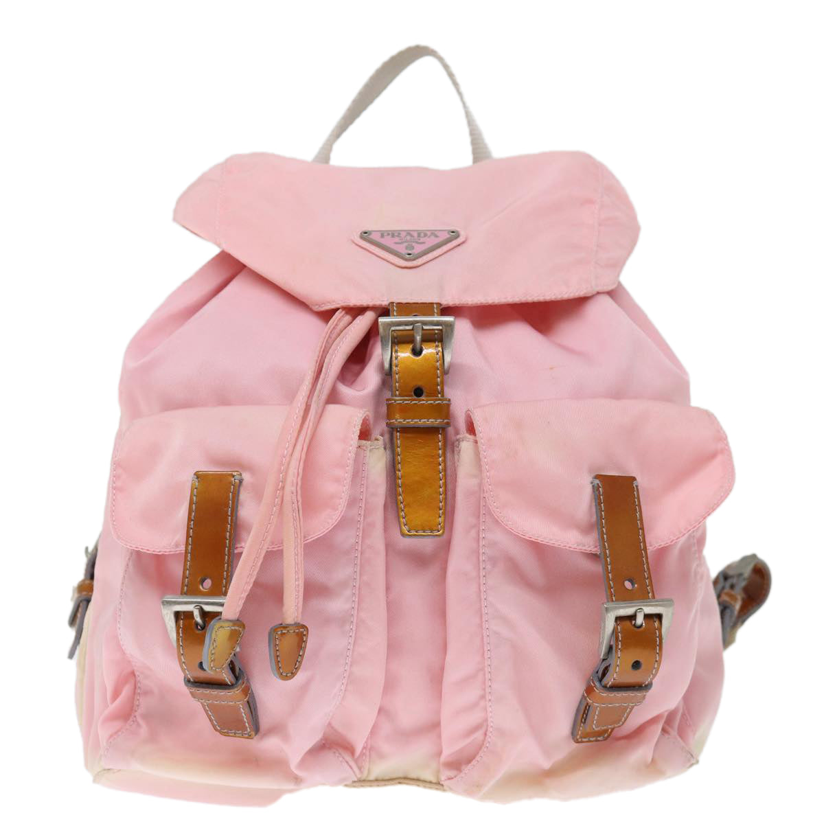 PRADA Backpack Nylon Pink Auth 71294