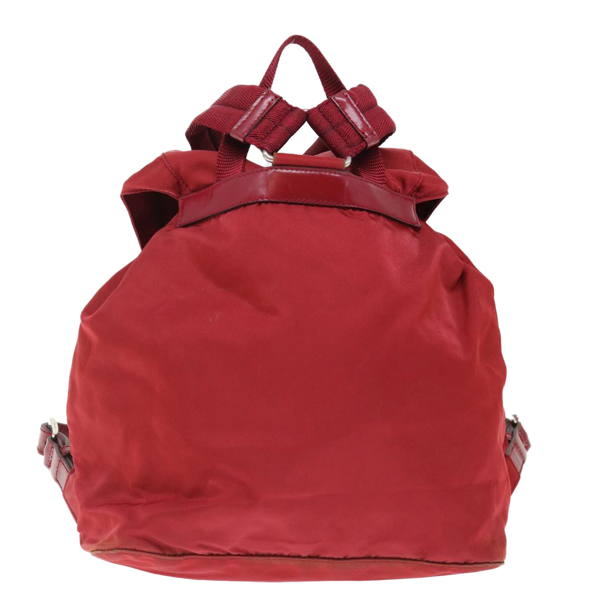 PRADA Backpack Nylon Red Auth 71295 - 0