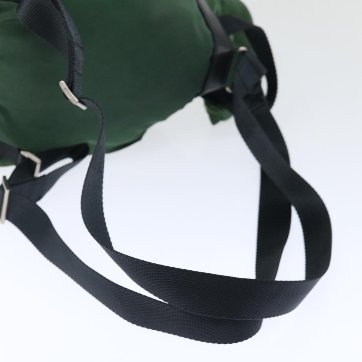 PRADA Backpack Nylon Green Auth 71296