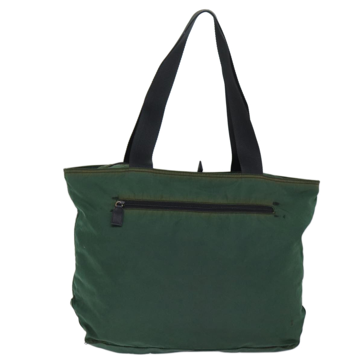 PRADA Tote Bag Nylon Green Auth 71298