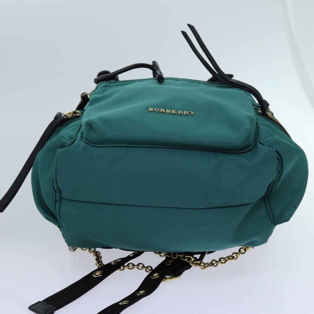 BURBERRY Backpack Nylon Green Auth 71305