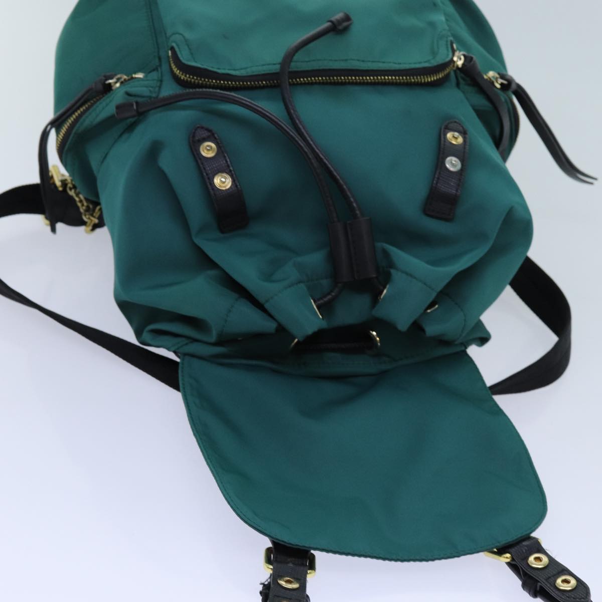 BURBERRY Backpack Nylon Green Auth 71305