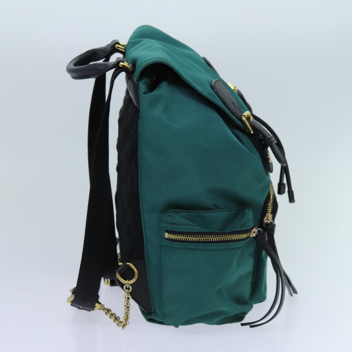 BURBERRY Backpack Nylon Green Auth 71305