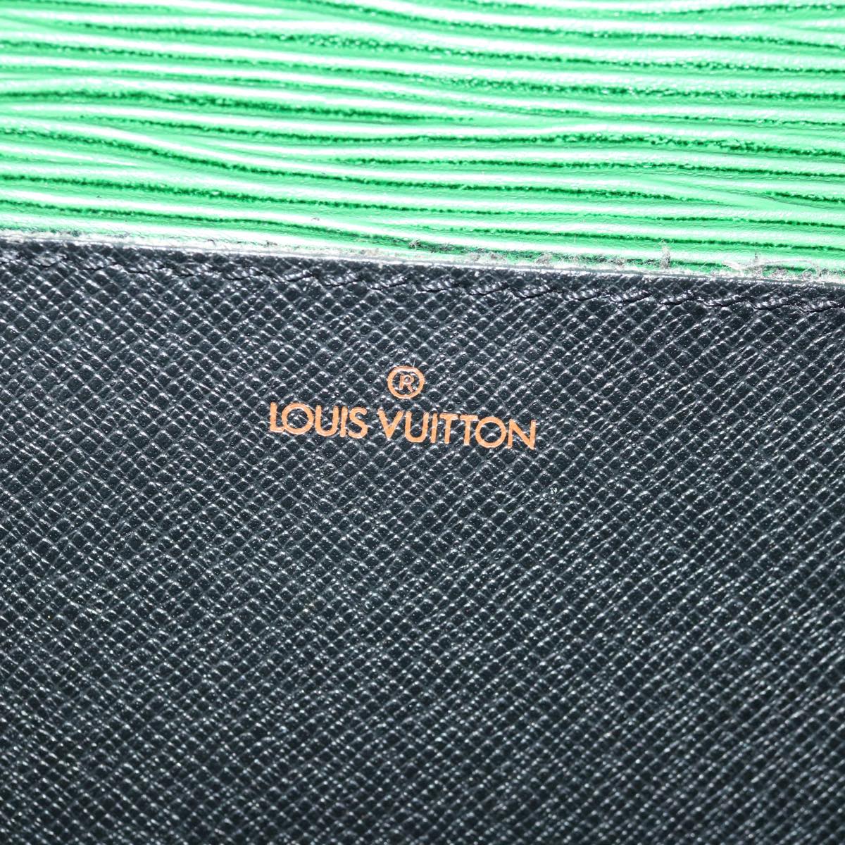 LOUIS VUITTON Epi Porte Documents Bandouliere Briefcase Green M54464 Auth 71374