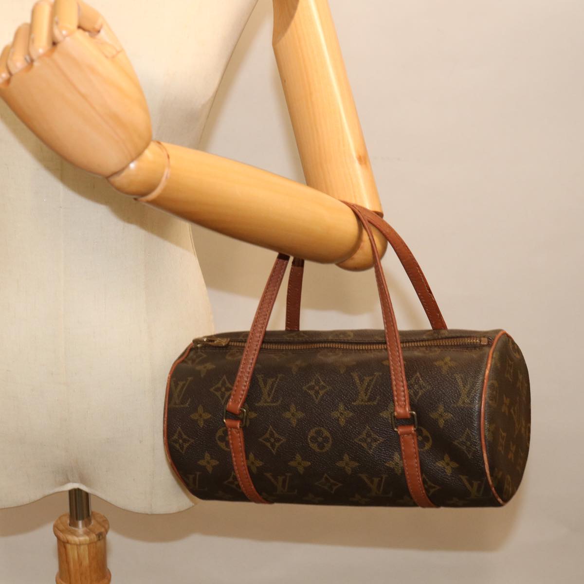 LOUIS VUITTON Monogram Papillon 26 Hand Bag M51386 LV Auth 71375