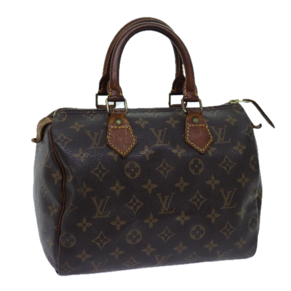 LOUIS VUITTON Monogram Speedy 25 Hand Bag M41528 LV Auth 71377