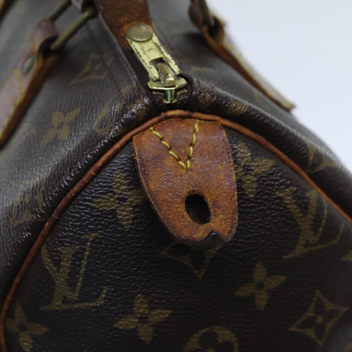 LOUIS VUITTON Monogram Speedy 25 Hand Bag M41528 LV Auth 71377