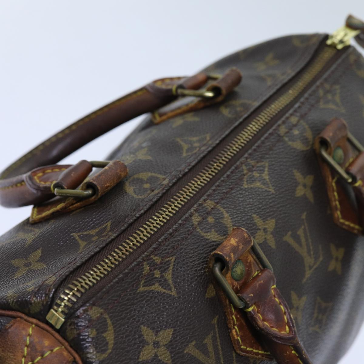 LOUIS VUITTON Monogram Speedy 25 Hand Bag M41528 LV Auth 71377