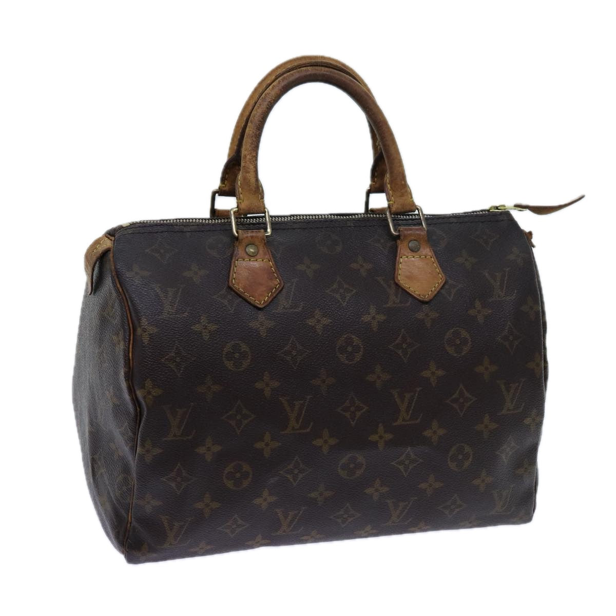 LOUIS VUITTON Monogram Speedy 30 Hand Bag M41526 LV Auth 71383