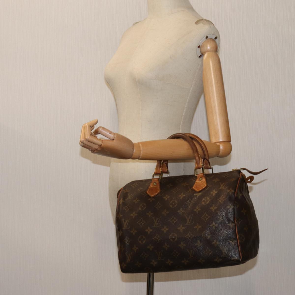 LOUIS VUITTON Monogram Speedy 30 Hand Bag M41526 LV Auth 71385