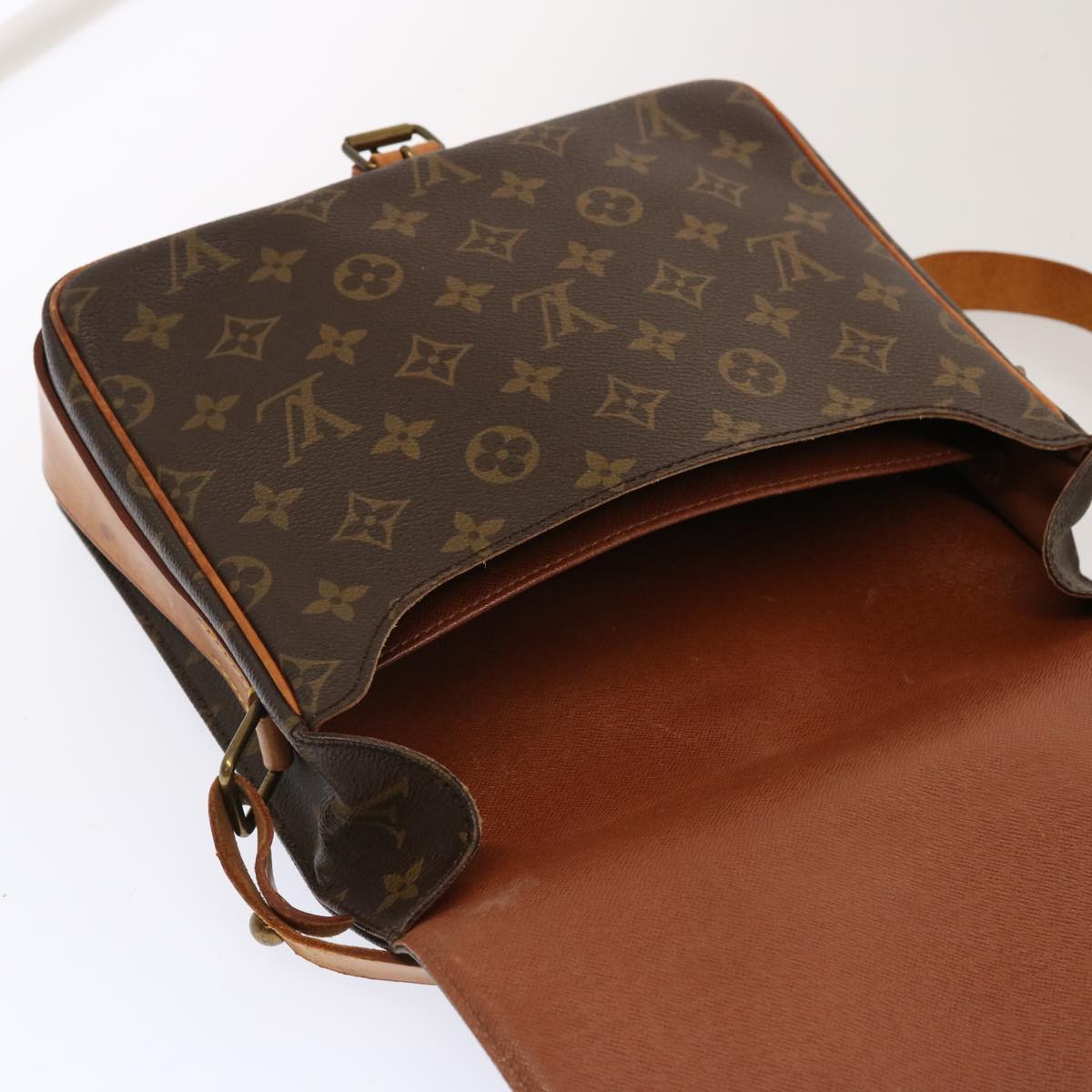 LOUIS VUITTON Monogram Cartouchiere GM Shoulder Bag M51252 LV Auth 71386