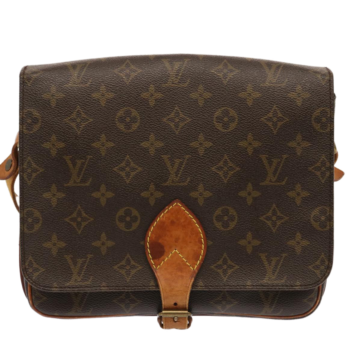 LOUIS VUITTON Monogram Cartouchiere GM Shoulder Bag M51252 LV Auth 71386