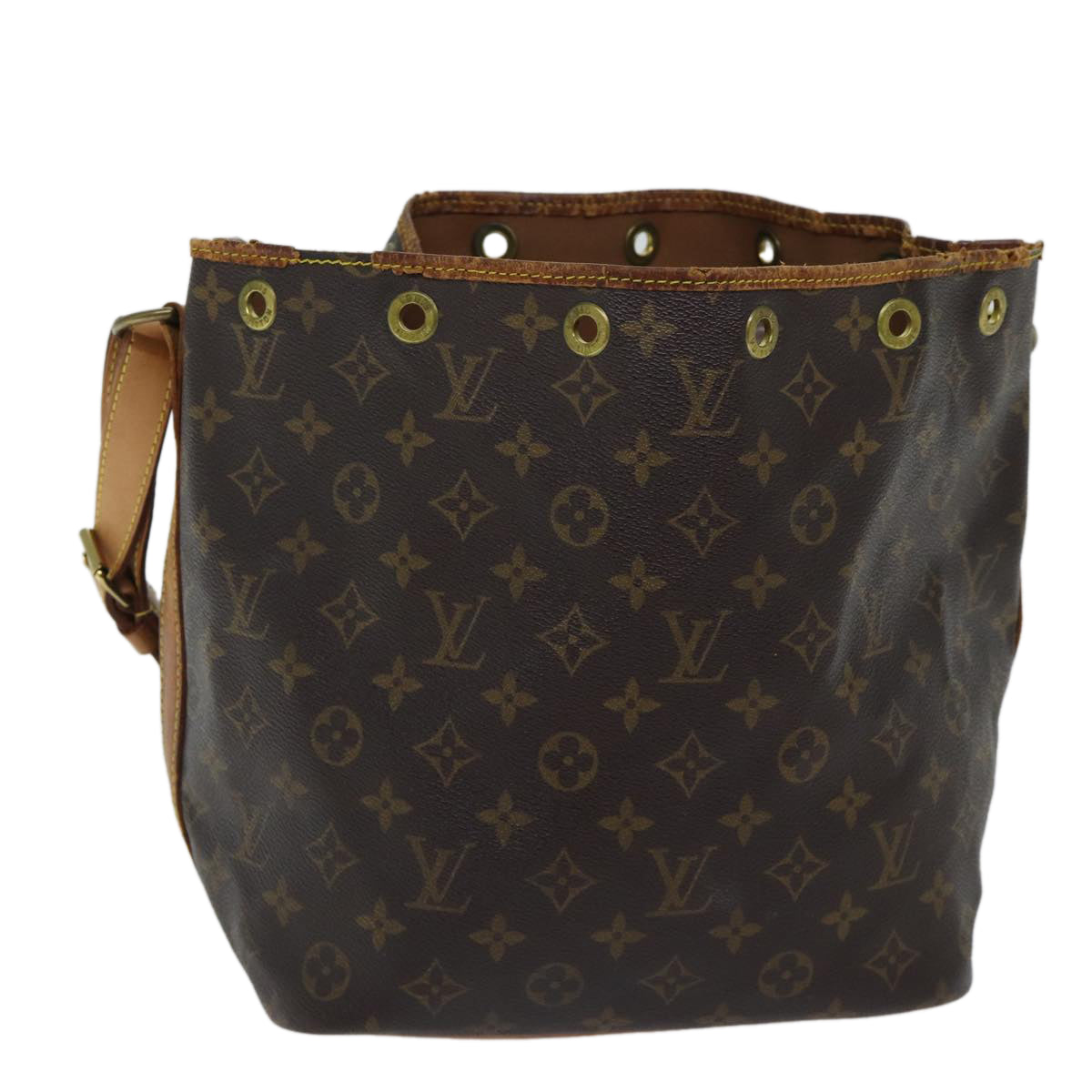 LOUIS VUITTON Monogram Petit Noe Shoulder Bag M42226 LV Auth 71391