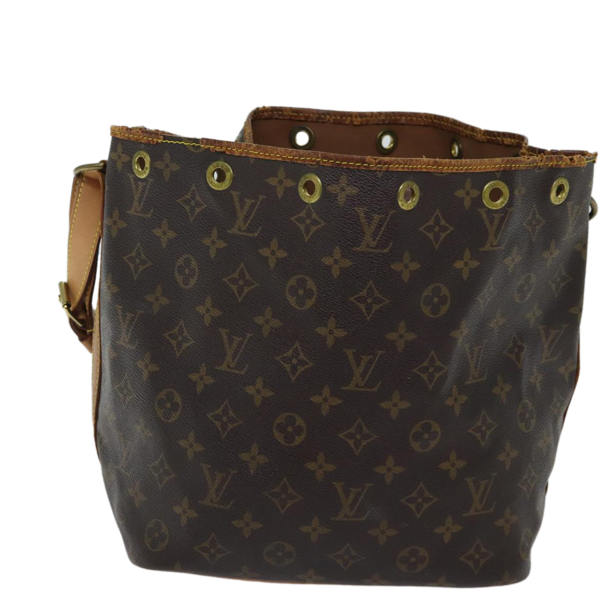 LOUIS VUITTON Monogram Petit Noe Shoulder Bag M42226 LV Auth 71391