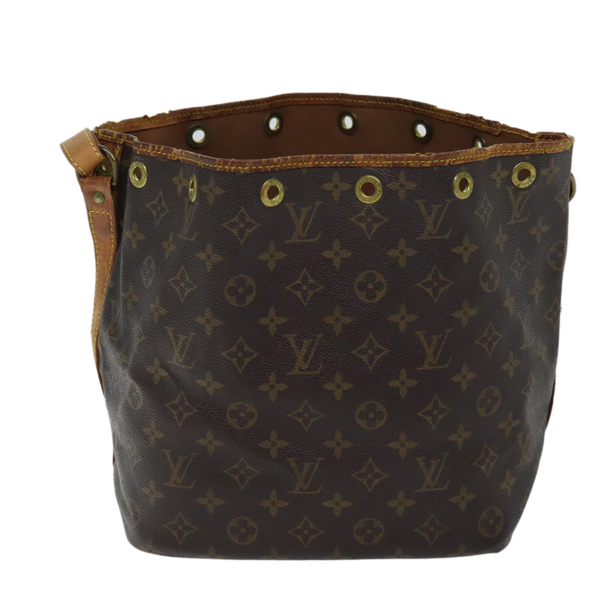 LOUIS VUITTON Monogram Petit Noe Shoulder Bag M42226 LV Auth 71391