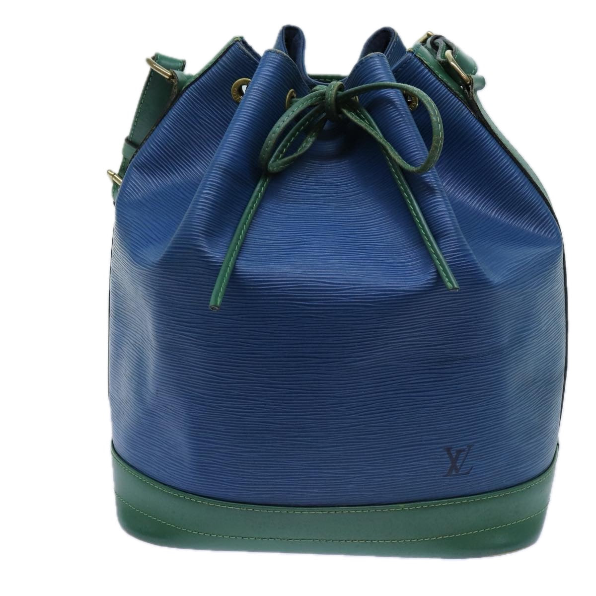 LOUIS VUITTON Epi Noe Shoulder Bag Bicolor Green Blue M44044 LV Auth 71396