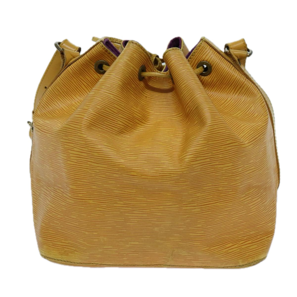 LOUIS VUITTON Epi Petit Noe Shoulder Bag Tassili Yellow M44109 LV Auth 71397