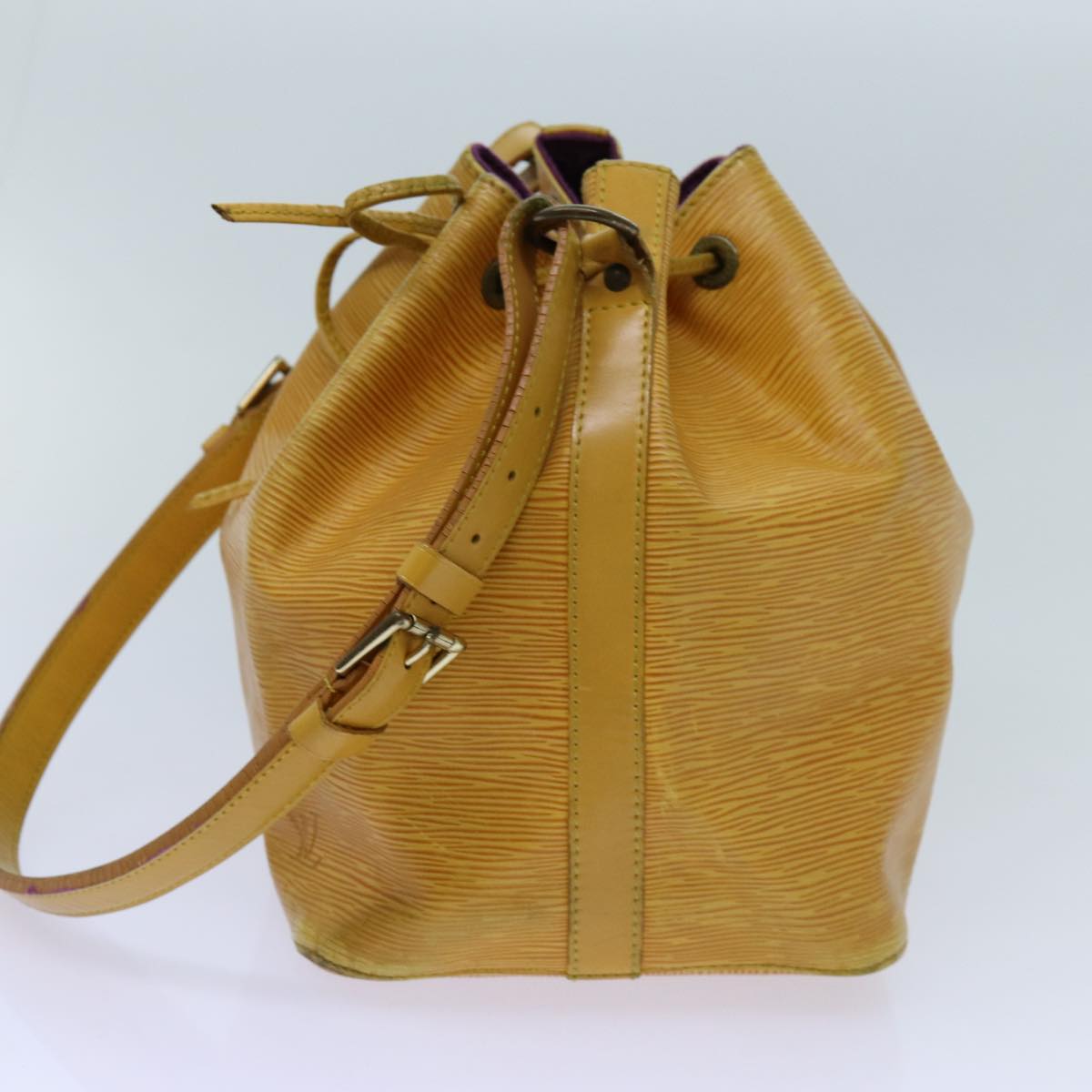 LOUIS VUITTON Epi Petit Noe Shoulder Bag Tassili Yellow M44109 LV Auth 71397