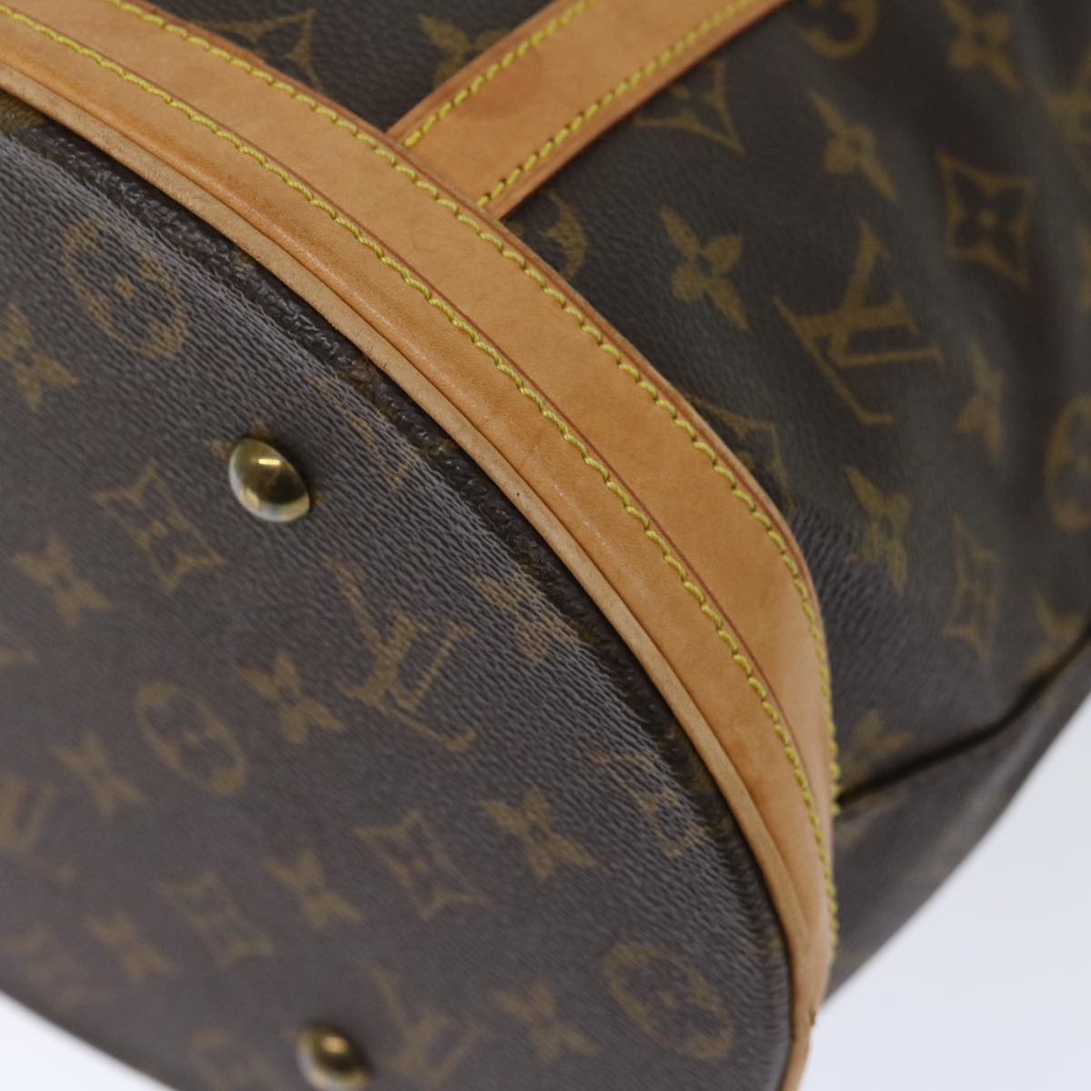 LOUIS VUITTON Monogram Bucket GM Shoulder Bag M42236 LV Auth 71398