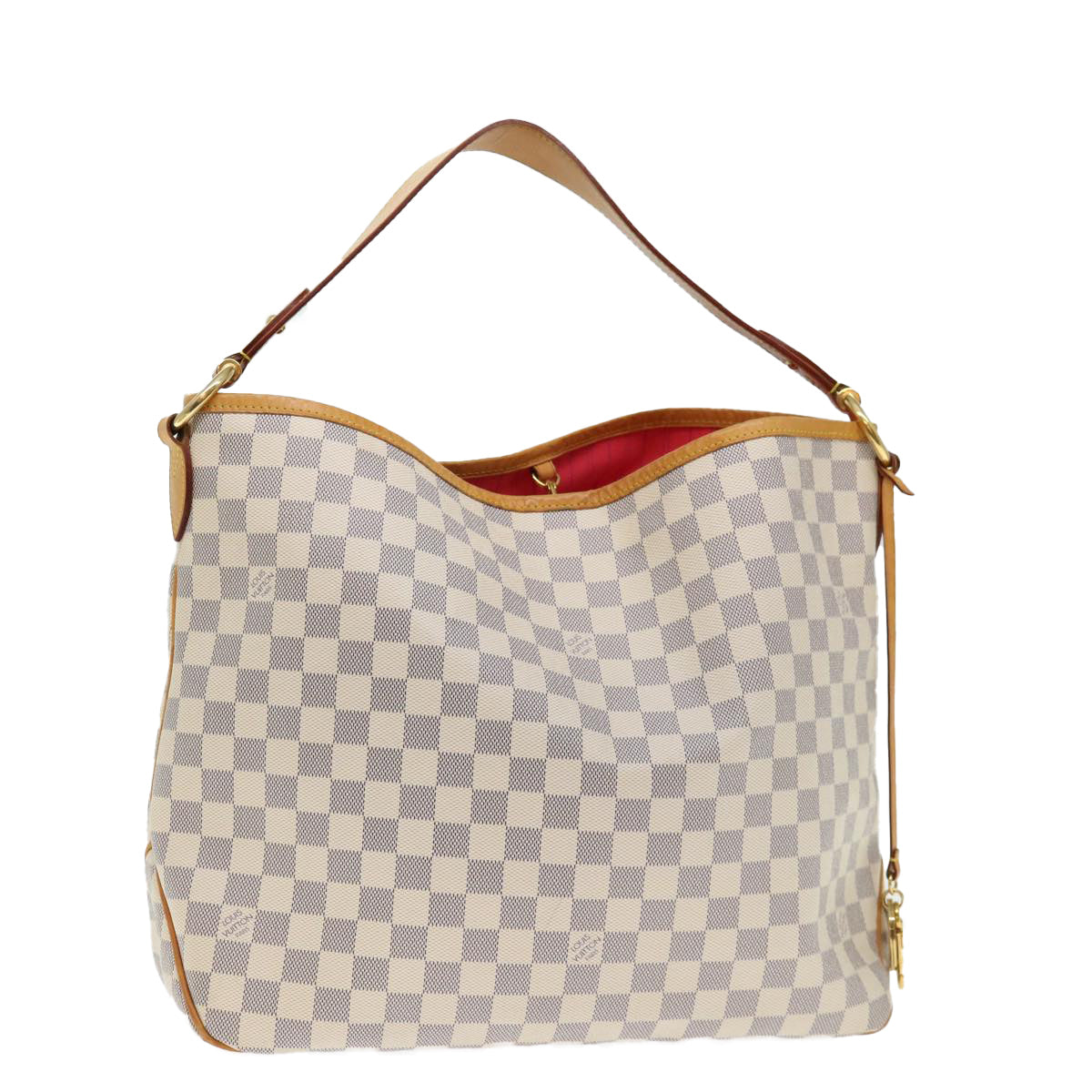 LOUIS VUITTON Damier Azur Delightful MM Shoulder Bag N41448 LV Auth 71399