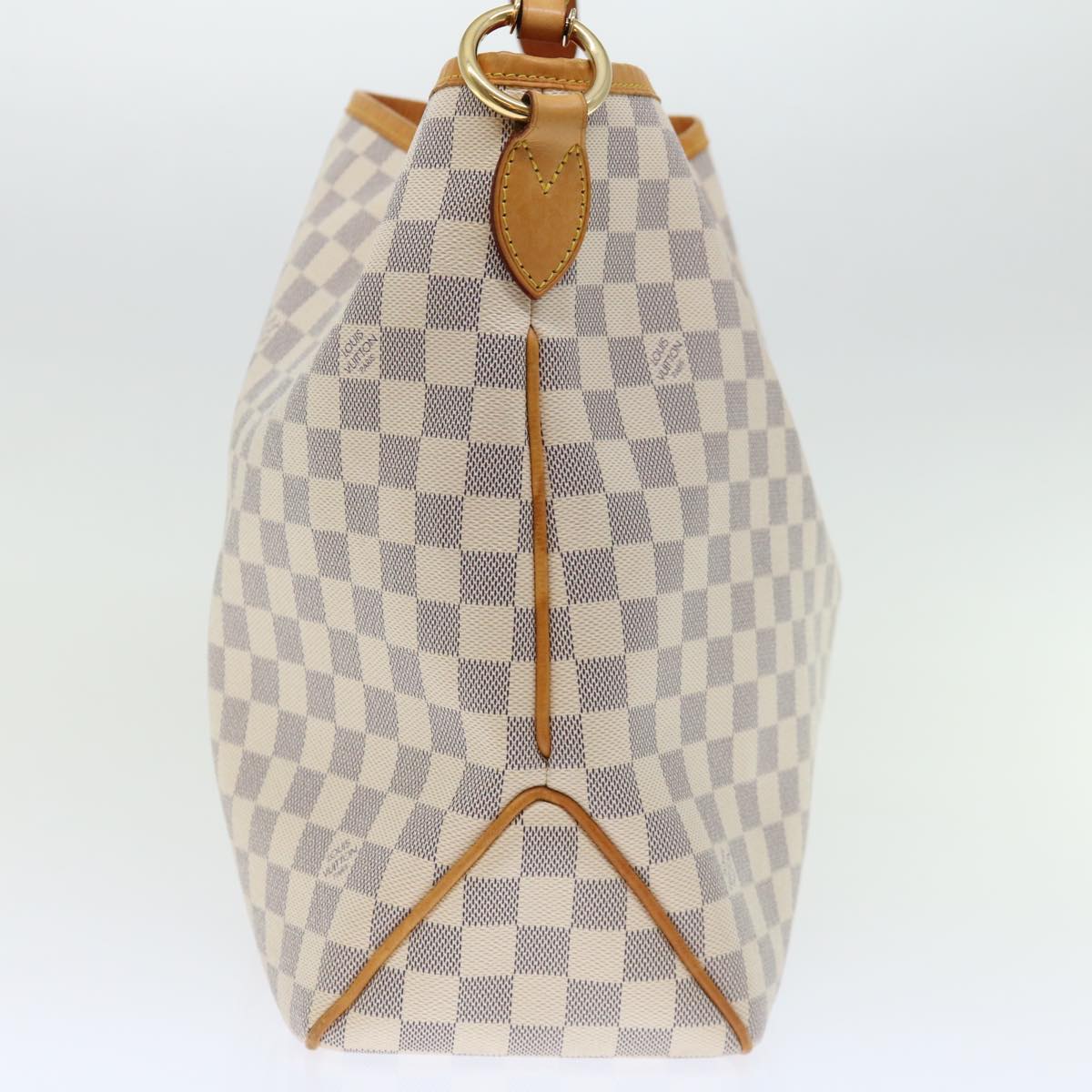 LOUIS VUITTON Damier Azur Delightful MM Shoulder Bag N41448 LV Auth 71399