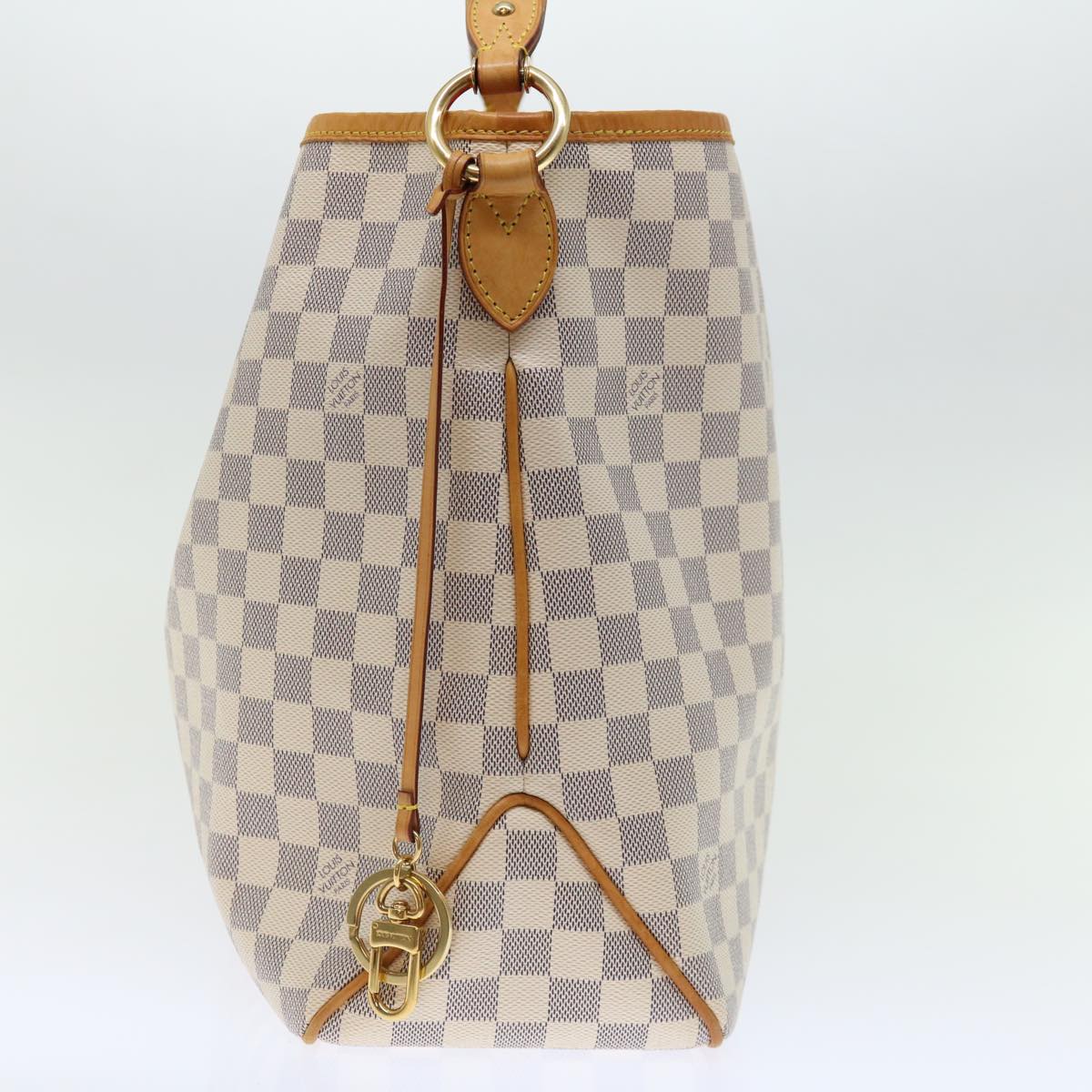 LOUIS VUITTON Damier Azur Delightful MM Shoulder Bag N41448 LV Auth 71399