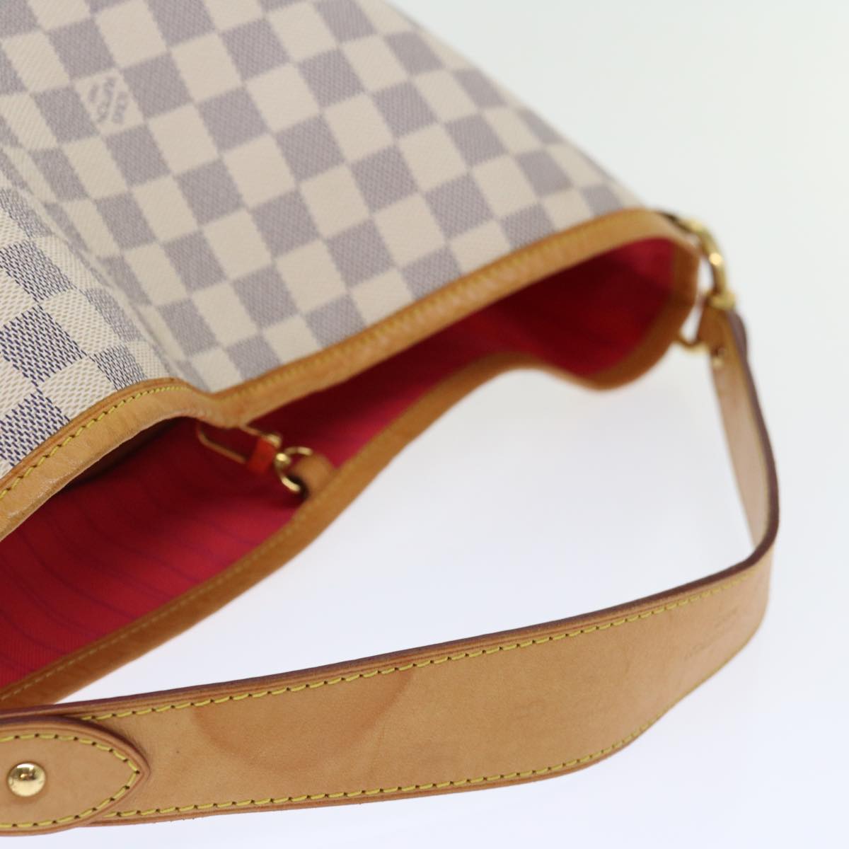 LOUIS VUITTON Damier Azur Delightful MM Shoulder Bag N41448 LV Auth 71399