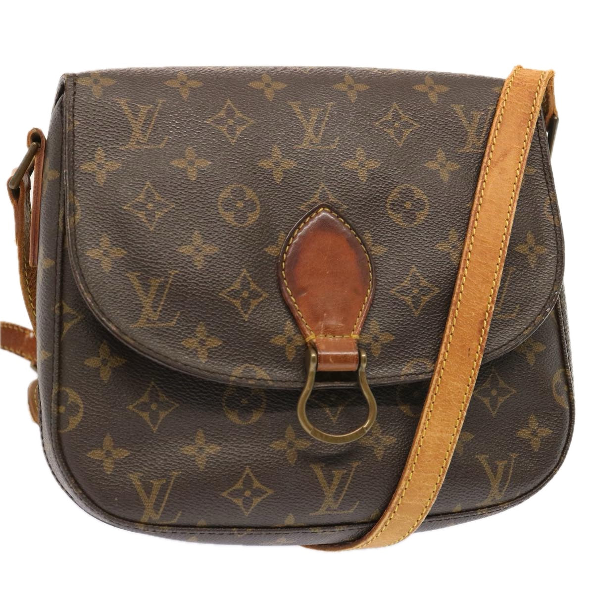 LOUIS VUITTON Monogram Saint Cloud GM Shoulder Bag M51242 LV Auth 71419