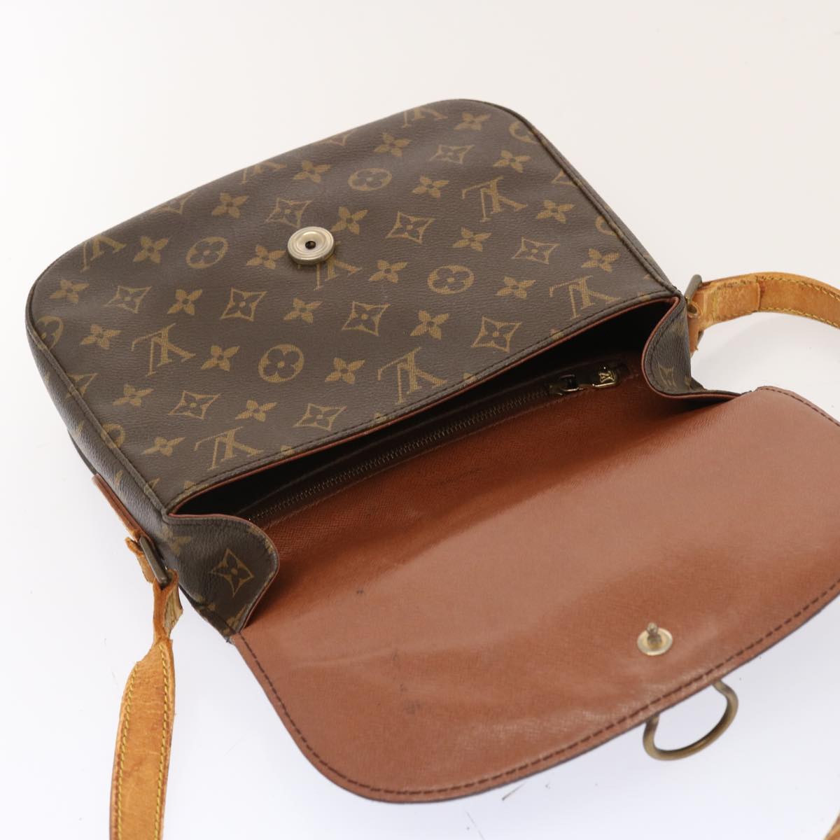 LOUIS VUITTON Monogram Saint Cloud GM Shoulder Bag M51242 LV Auth 71419